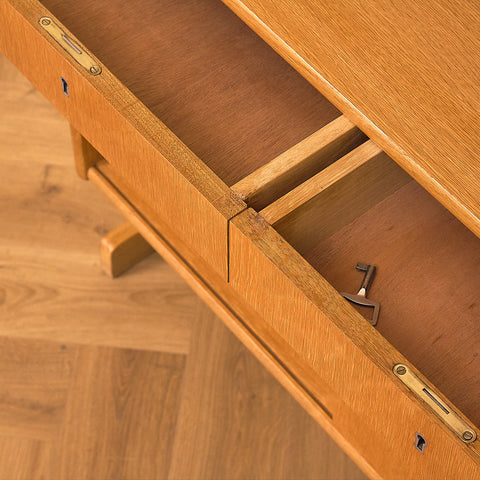 IKEA Contur Oak Bookshelf with Lockable Drawers