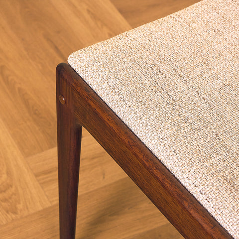 Danish dining chairs in Santos rosewood by Johannes Andersen for Uldum Mobelfabrik