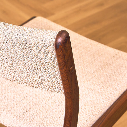 Danish dining chairs in Santos rosewood by Johannes Andersen for Uldum Mobelfabrik