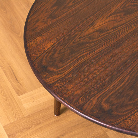 Rare Danish coffee table in Santos rosewood