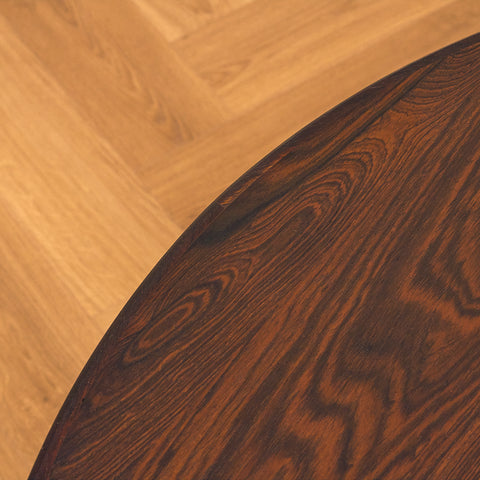 Rare Danish coffee table in Santos rosewood