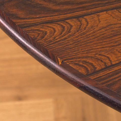 Rare Danish coffee table in Santos rosewood