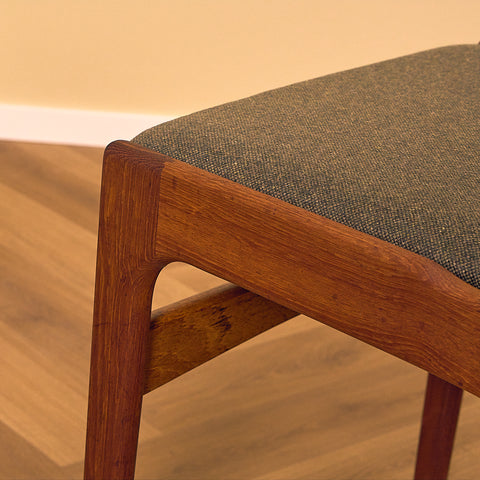 A rare set of Danish dining chairs in teak by Erik Buch for Anderstrup Møbelfabrik, model 89
