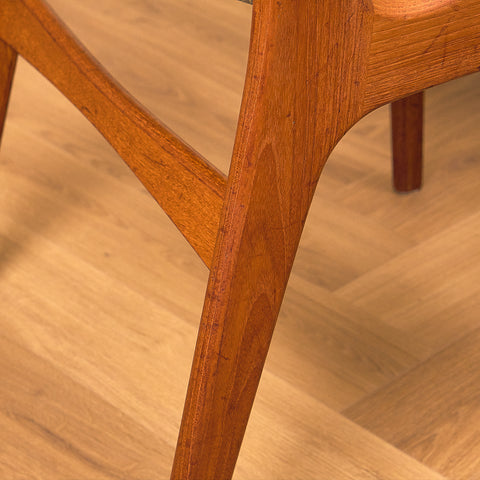 A rare set of Danish dining chairs in teak by Erik Buch for Anderstrup Møbelfabrik, model 89