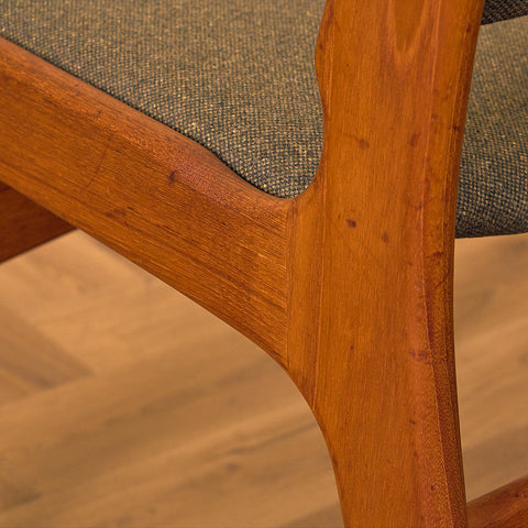 A rare set of Danish dining chairs in teak by Erik Buch for Anderstrup Møbelfabrik, model 89