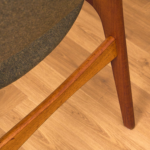 A rare set of Danish dining chairs in teak by Erik Buch for Anderstrup Møbelfabrik, model 89