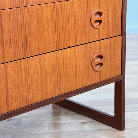 Chest of drawers, in teak by Arne Wahl Iversen, Ikea