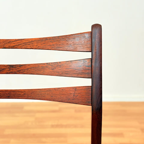 Danish dining chairs in Santos rosewood & beech, model 68 by Faldsled Chairs & Furniture Factory