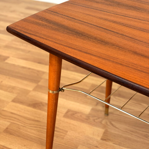 Swedish coffee table in teak & beech