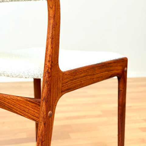 Danish set of 6 dining chairs in teak by Uldum Møbelfabrik