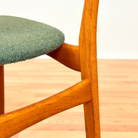 Danish dining chairs in teak & oak by Farstrup