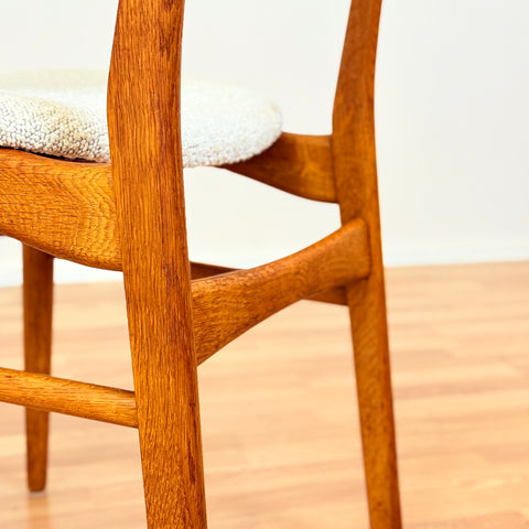 Danish dining chairs in oak & teak
