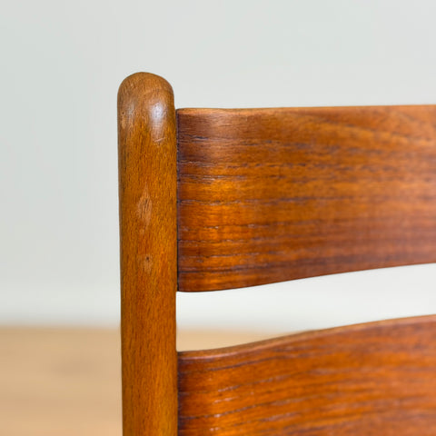 Set of 8 dining chairs in teak & beech, Denmark