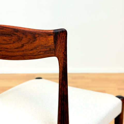 Danish dining chairs in Santos rosewood by Arne Hovmand Olsen