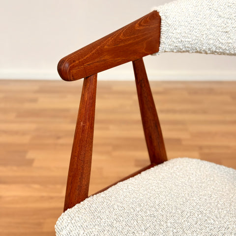 Set of 4 chairs in teak, by Ejner Larsen & Aksel Bender Madsen, 1950s-60s, Denmark