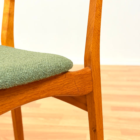 Danish dining chairs in teak & oak by Farstrup