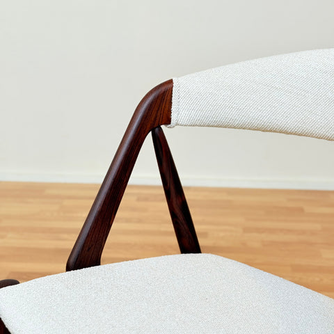 Danish set of 6 dining chairs model 31 in Santos rosewood by Kai Kristiansen