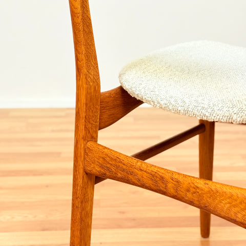 Danish dining chairs in oak & teak