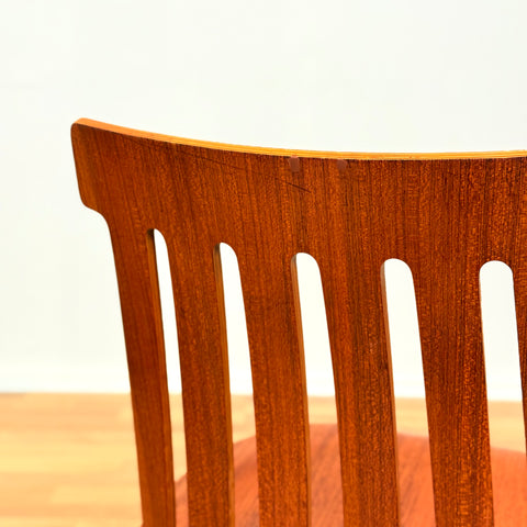 Swedish dining chairs in teak & beech by Jan Hallberg for Edsbyverken, model 'Tallåsen'