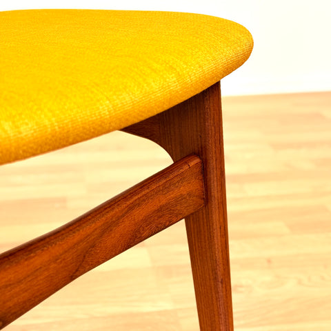 Danish set of 6 dining chairs in teak by Schiønning & Elgaard