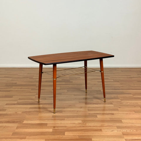 Swedish coffee table in teak & beech