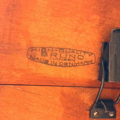 Danish dining table in Santos rosewood by Bruno Hansen