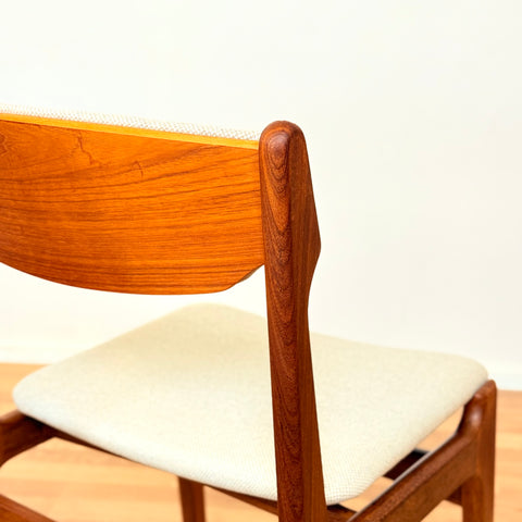 Danish dining chairs in teak by Erik Buch for Findahls Møbelfabrik