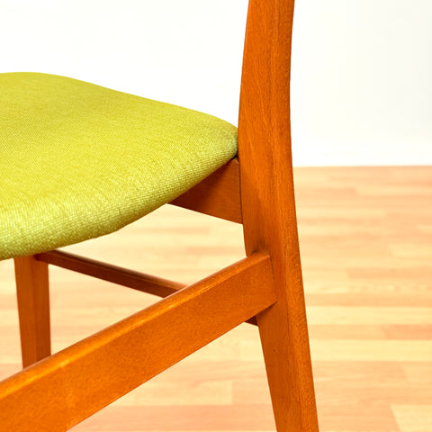 Danish dining chairs in teak & beech by Findahl