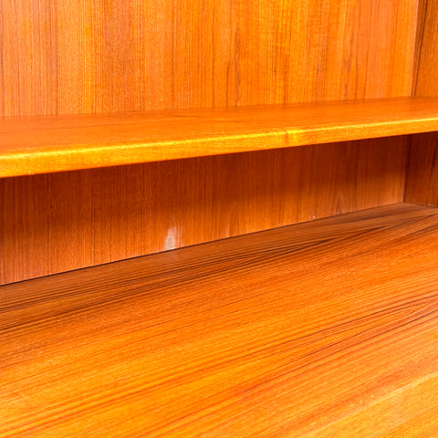 Swedish bookshelf in teak, 1950s-60s