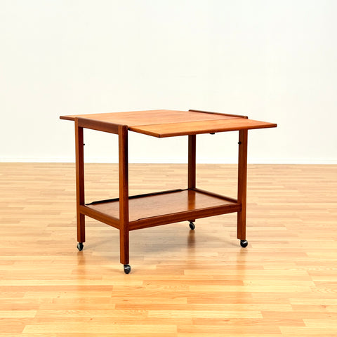 Danish serving trolley in teak