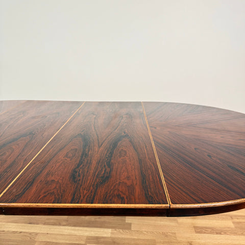 Round dining table in Santos Rosewood, Svante Skogh, Sweden