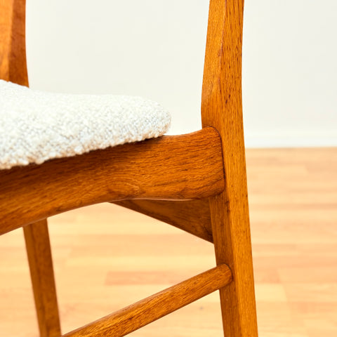 Danish dining chairs in oak & teak