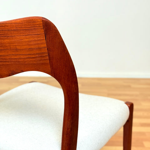 Danish set of 2 dining chairs 'model 71' by Niels O. Møller