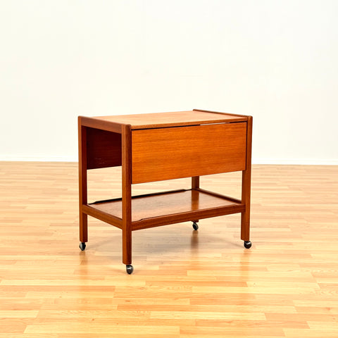 Danish serving trolley in teak