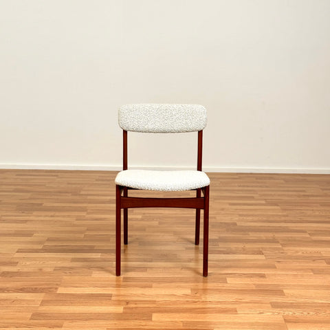 Set of 4 dining chairs in teak by B. Rasmussen for Thorso Mobelfabrik, 1950s-60s, Denmark