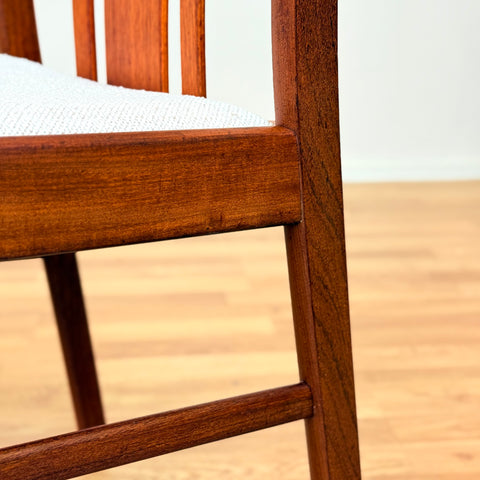 Danish set of 4 dining chairs in walnut & teak