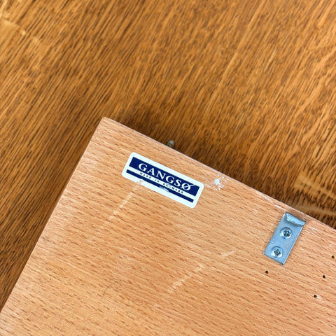 Danish oval dining table in oak by Gangsø