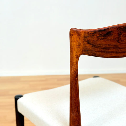Danish dining chairs in Santos rosewood by Arne Hovmand Olsen