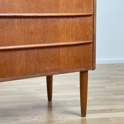 Chest of Drawers, teak, Denmark, 1950s-60s.