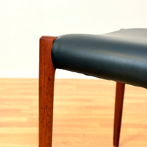 Danish dining chairs in solid teak by Niels Otto Møller, model 77