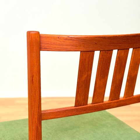Swedish set of 4 dining chairs in teak