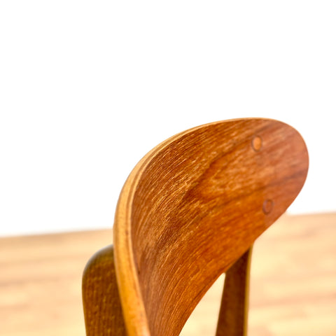 Set of 4 dining chairs in teak and beech, 1960s, Ikea "BOEL"