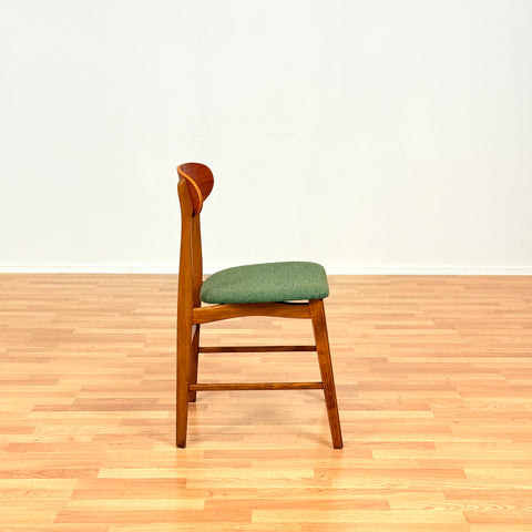 Swedish set of 4 dining chairs in teak and beech by IKEA, "Boel"