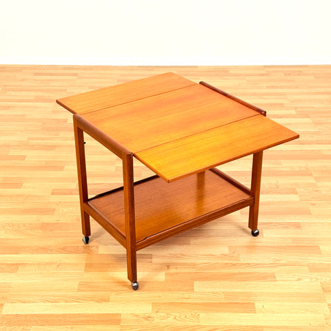 Danish serving trolley in teak