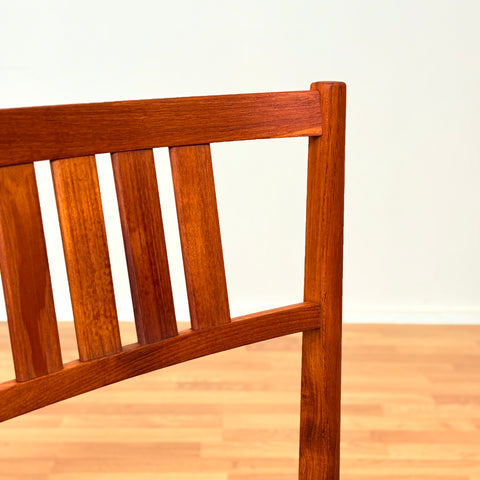 Swedish set of 4 dining chairs in teak
