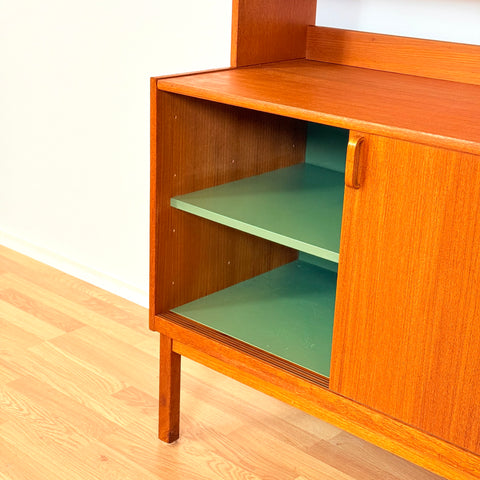 Swedish bookshelf in teak by B. Fridhagen for Bodafors