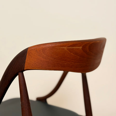 Set of 4 dining chairs in teak by Johannes Andersen for Uldum, 1950s-60s, Denmark