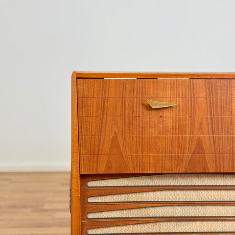 Stereo cabinet in teak, 1960s.