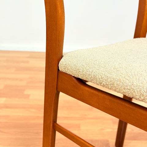 Danish dining chairs in teak & beech by Farstrup, model 219