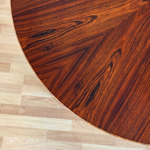 Round dining table in Santos Rosewood, Svante Skogh, Sweden